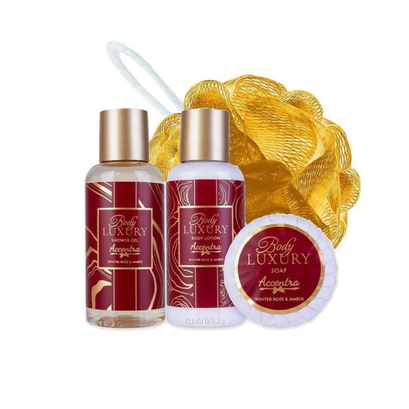 Accentra Other - Accentra Body Luxury Bath Gift Set Winter Rose & Amber